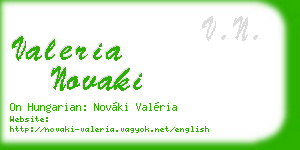 valeria novaki business card